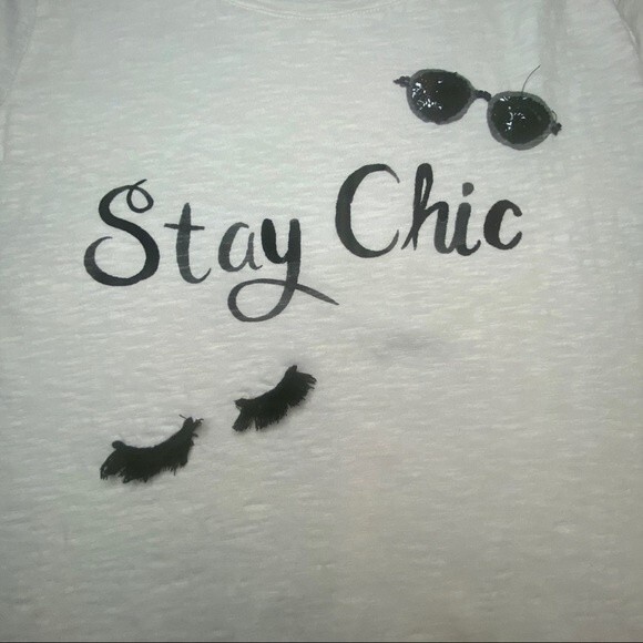 Talbots super cute Tshirt - Size M/P - Stay Chic with eyelashes - gently used - Picture 7 of 11